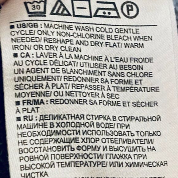 Gap LS forest green grey striped sweater shirt XS - Picture 6 of 6